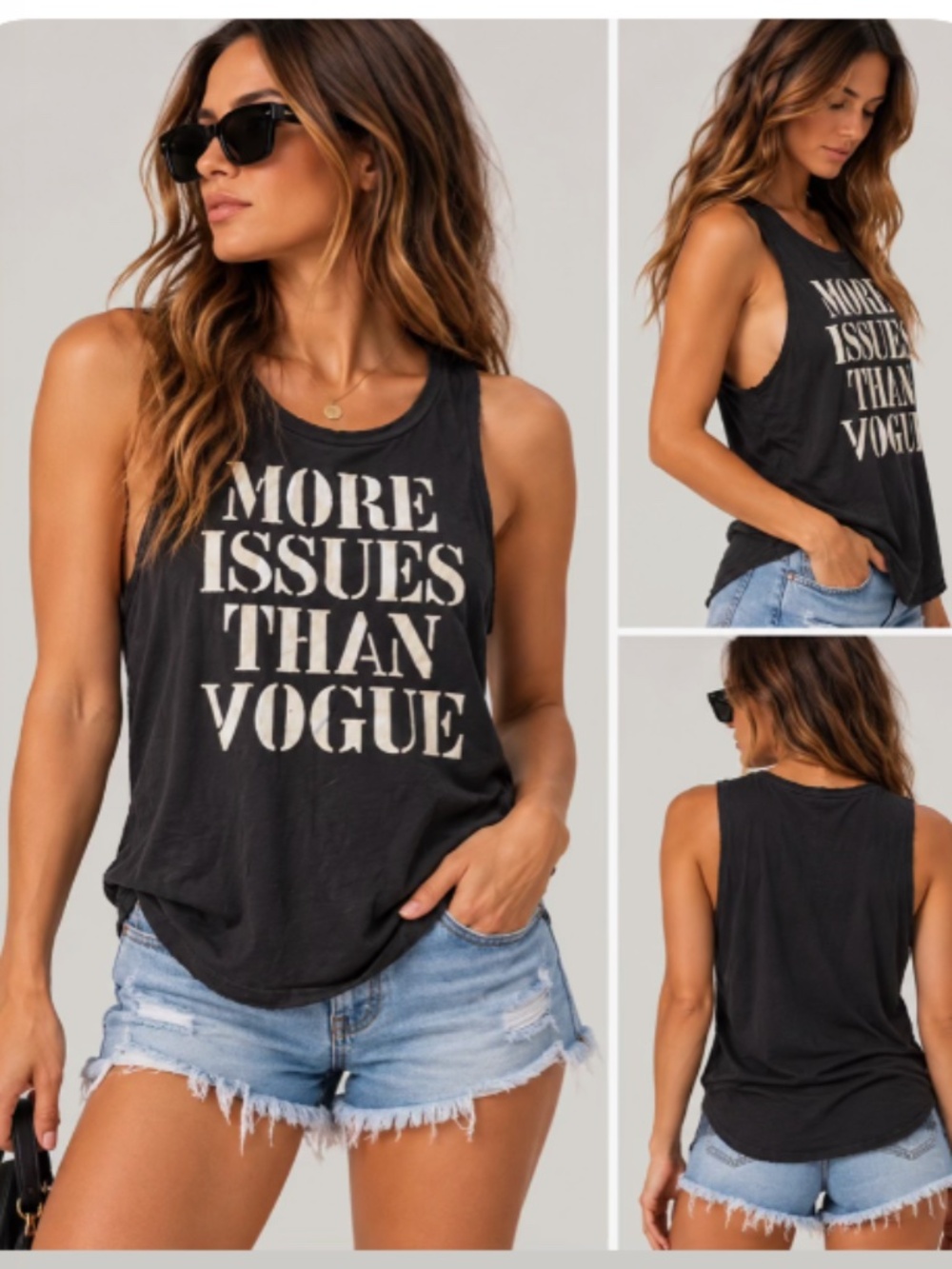 Graphic tank - More Issues than Vogue
